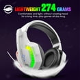 thumbnail image 6 of Ajazz Over-Ear Gaming Headset with Mic, White, 6 of 9