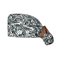 Weikingp Clearance! Hats for Women, Scrub Hat with Buttons with Sweatband Mens Bouffant And for Womens Cap Baseball Caps, Multicolor2