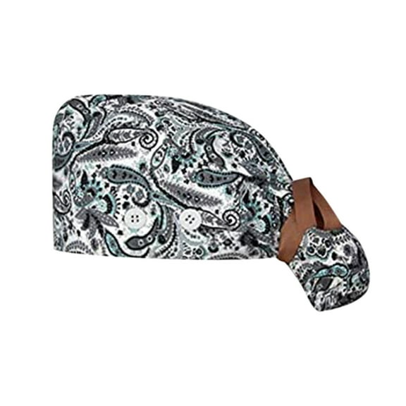 Weikingp Clearance! Hats for Women, Scrub Hat with Buttons with Sweatband Mens Bouffant And for Womens Cap Baseball Caps, Multicolor2