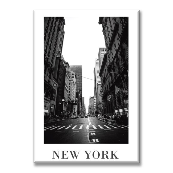 Cuadro Canva Listo Para Colgar Tipo Galería Póster New York 40X60 cm Pixtreats