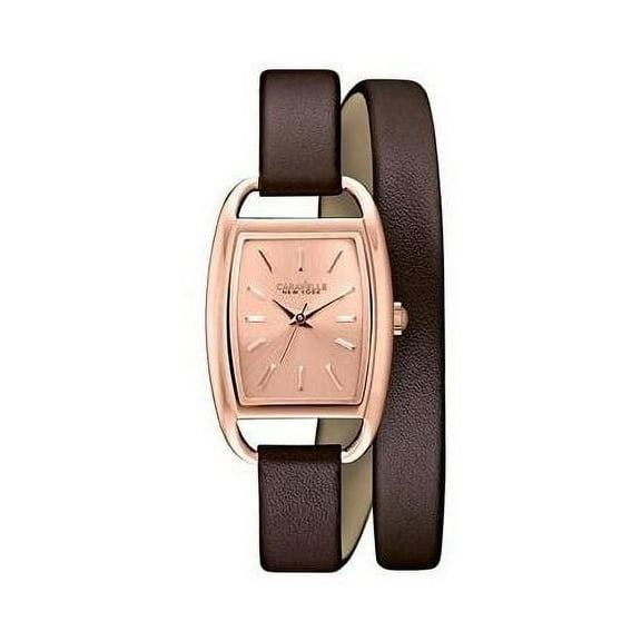 Caravelle New York Women's 44L124 Analog Display Japanese Quartz Brown Watch