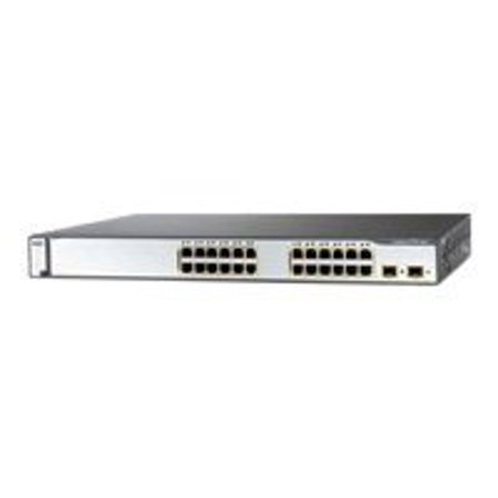 Cisco Catalyst 3750-24PS - Switch - L3 - managed - 24 x 10/100 (PoE) + 2 x SFP - rack-mountable - PoE