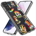 thumbnail image 2 of MUNDAZE Samsung Galaxy Note 9 Shockproof Clear Hybrid Protective Phone Case Colorful Neon Glow Rainbow Gnomes Cover, 2 of 5