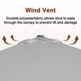thumbnail image 6 of Mondawe 10x13 FT Cantilever Umbrella Large Offset Umbrella with 360°Rotation Cantilever Patio Umbrella for Backyard, Pool & Garden, Gray, 6 of 11