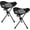 Compact Mesh Black 2p, variant on General 2 Pack Tall Folding Tripod Stool for Adults Supports 225 lbs, Portable Lightweight Camping Seat with Carry Strap, Compact Foldable Outdoor Chair for Fishing, Hiking, Golf, Camping & Travel