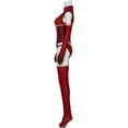 thumbnail image 3 of Women's Futuristic Red 02 Bodysuit Spandex Zentai Suit Tight Jumpsuit Outfit, 3 of 7