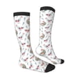 thumbnail image 4 of Lsque Funny Chicken Printed Crew Socks Men's Women's LightWeight Thin Casual Calf Socks ,Knee High Socks,Cotton Socks, 4 of 9