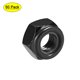 thumbnail image 1 of Tuercas de bloqueo hexagonales M8x1.25mm de Acero al Carbono con inserto de nylon, 50 piezas negras, 1 of 5