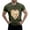 Army Green, variant on Yiaimeir ‌Summer Men's T-shirt Casual Short Sleeve Shirt with Breathable Fit‌