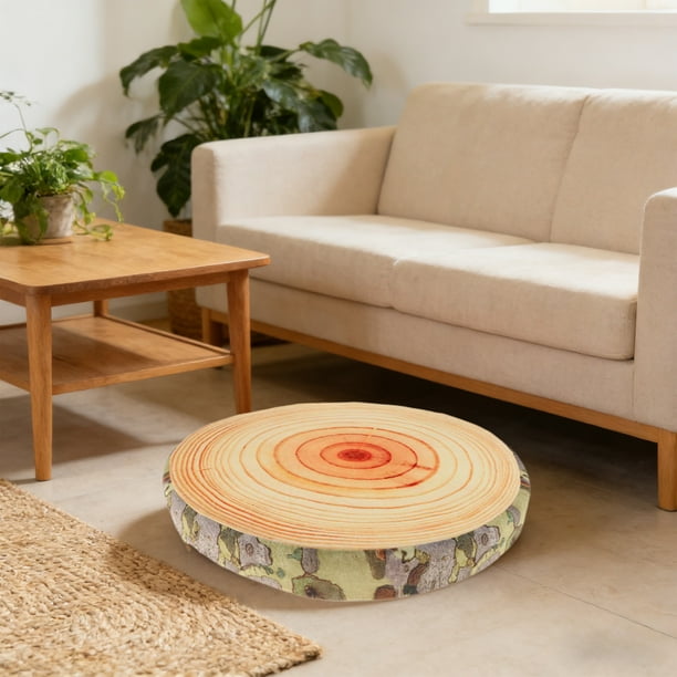 Cojín de tronco de árbol realista, suave y de imitación de madera, para sofá, decorativo, para dormitorio, sala de estar, decoración del hogar, cojines de poliéster.