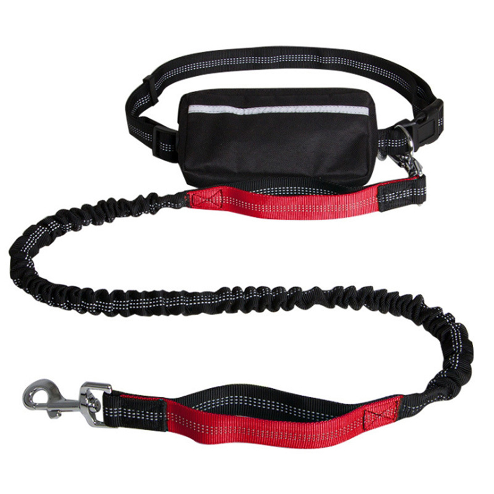 Dog Leash With Zipper Fanny Pack Waterproof For Dog Walking Jogging