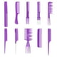 thumbnail image 2 of Kit de peines de peluquería para peinar el cabello, 10 piezas de peines para peinar el cabello, herramientas para peinar el cabello, juego de peines para peinar el cabello, fiel a su promesa, 2 of 14