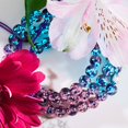 thumbnail image 4 of Purple Elixir | Silver | Firefly Glass Macrame Bracelet, 4 of 9