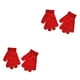 thumbnail image 2 of Guardurnaity 1 par de guantes para niños, accesorio de ropa de estilo Simple, cubiertas para calentar las manos al aire libre, guante tejido para Rojo brillante 2piezas, 2 of 6