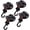 Black - 4 Pieces, variant on REDCAMP Heavy Duty Suction Cup Anchor with Securing Hook Tie Down, Removable Camping Tarp Accessory for Car RV Trunk Window Glass