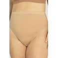 thumbnail image 2 of Plusform Instant Shaping Cotton Hi Cut Briefs, 3-Pack 387201, 2 of 6