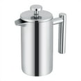 thumbnail image 3 of Domqga Coffee Press Pot, 350ML Double Wall Stainless Steel Coffee Maker Press Tea and Pot with Filter, 3 of 7