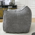 thumbnail image 4 of Newest Bean Bag Chair, Adults Bean Bag Chair with Soft Armrests and Storage Pocket with Soft Cover, Bean Bag for Bedroom or Playroom, 4 of 10