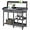 Gray, variant on HLL Outdoor Potting Bench Table Potters Benches Garden Workstation for Horticulture with Drawer/Adjustable Shelf Rack/Removable Sink/Hooks/Pads, Gray