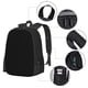 thumbnail image 2 of Easygdp Black Mochila de Gran Capacidad Minimalista Ideal para Escuela, Viajes y Uso Diario, 2 of 6