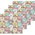 thumbnail image 2 of GZHJMY Cute Cartoon Bear Washcloths 6 Pack, Highly Absorbent Soft Cotton Baby Washcloths Fingertip Towels, 12 x 12 Inch, 2 of 7