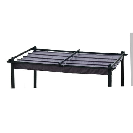 CoSoTower Replacement Canopy Top Fabric for 10X10 FT Outdoor Patio Retractable Pergola Sunshelter Pergola Canopy