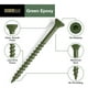 thumbnail image 3 of Tornillos de cubierta Deck Plus #10 x 3, autoperforantes, verdes, 2,27 kg, 3 of 9