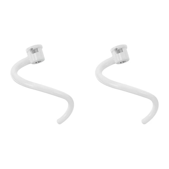 2X Spiral Coated Metal Dough Hook Spiral Coated Metal Dough Hook - Fits Kitchen Stand Mixer Bowl-Lift Models