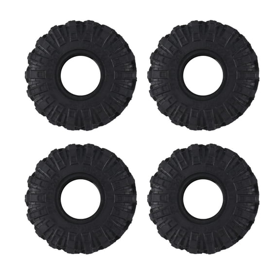 4PCS 62Mm 1.0 Inch Wheel Tires Soft Terrain Rubber Tyres for 1/24 RC Crawler Car Axial SCX24 Parts