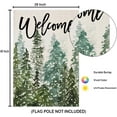 thumbnail image 6 of Welcome Winter House Flags for Outdoor Decoration, Christmas Watercolor Forest Large Yard Flag, Decorative Xmas Seasonal Farmhouse Holiday Outside Decor 28x40 Inch Vertical Double Sided, 6 of 6