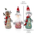 thumbnail image 4 of Adornos de muñeco de nieve de Navidad, adornos colgantes para árbol de Navidad, figura de Papá Noel, decoración para fiesta de Navidad para niños, regalo festivo, 4 of 5