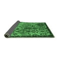 thumbnail image 2 of Ahgly Company Indoor Square Oriental Emerald Green Industrial Area Rugs, 5' Square, 2 of 4