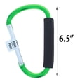 thumbnail image 6 of ASR Outdoor 7 Inch Jumbo Aluminum Carabiner Hiking Cushion Grip - Green, 6 of 6