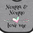 thumbnail image 4 of Inktastic Nonna and Nonno Love Me Heart Grandchild Boys or Girls Baby Bib, 4 of 4