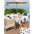 thumbnail image 5 of Outdoor Tablecloth with Umbrella Hole for Patio/Picnic/Party/Camping, Independence Day Waterproof Table Cloth Rectangle Table Cover Washable, American Star USA Flag (60"x 102"), 5 of 9