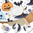 thumbnail image 4 of Colorful Pumpkin Halloween Pattern Round Fitted Tablecloth with Elastic Edge,Dining Table Cover Waterproof,Outdoor Round Tablecloth for Camping,Dining,Indoor and Outdoor, 4 of 7