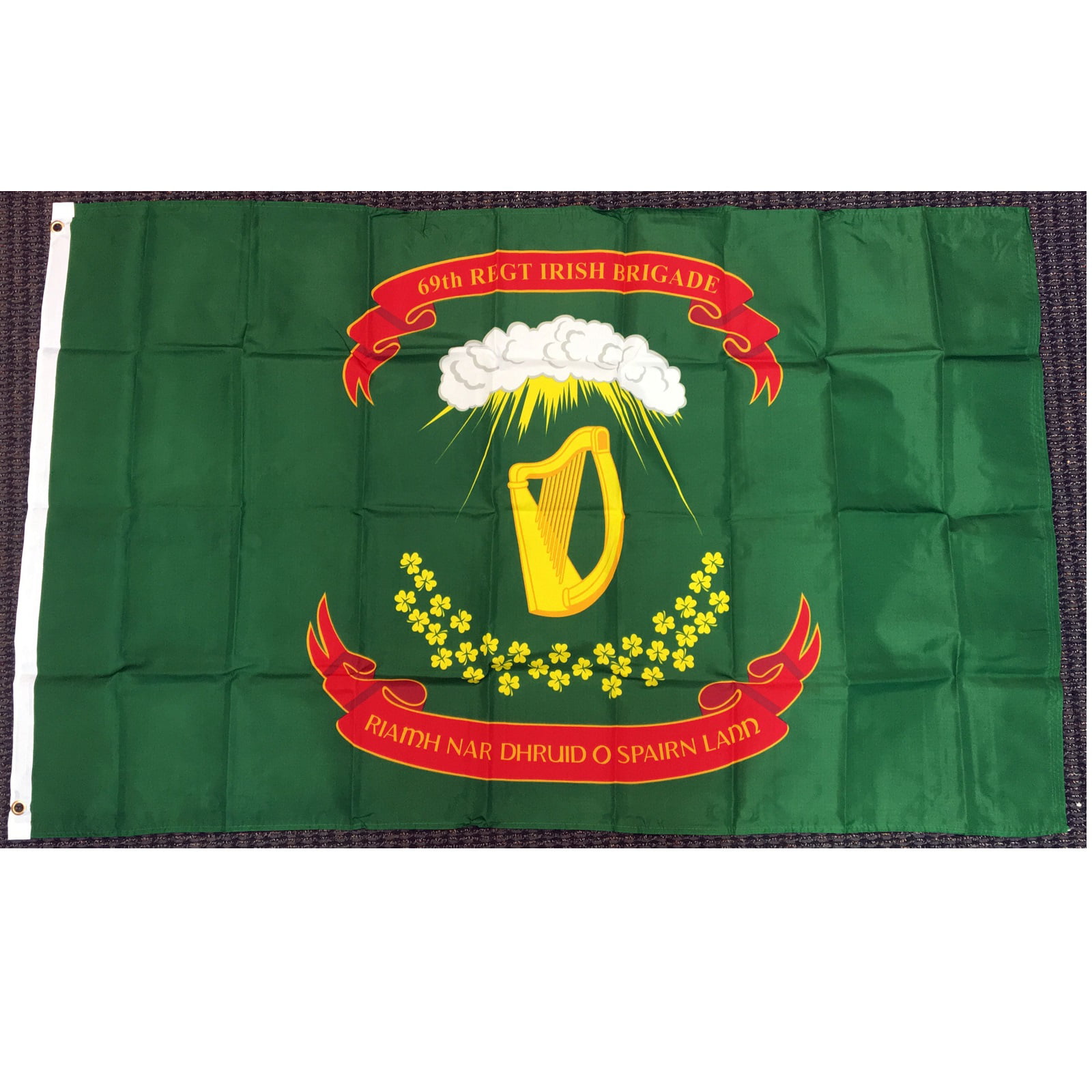 Ireland 69th Irish Regiment Brigade Flag 4"x6" Desk Table Stick 