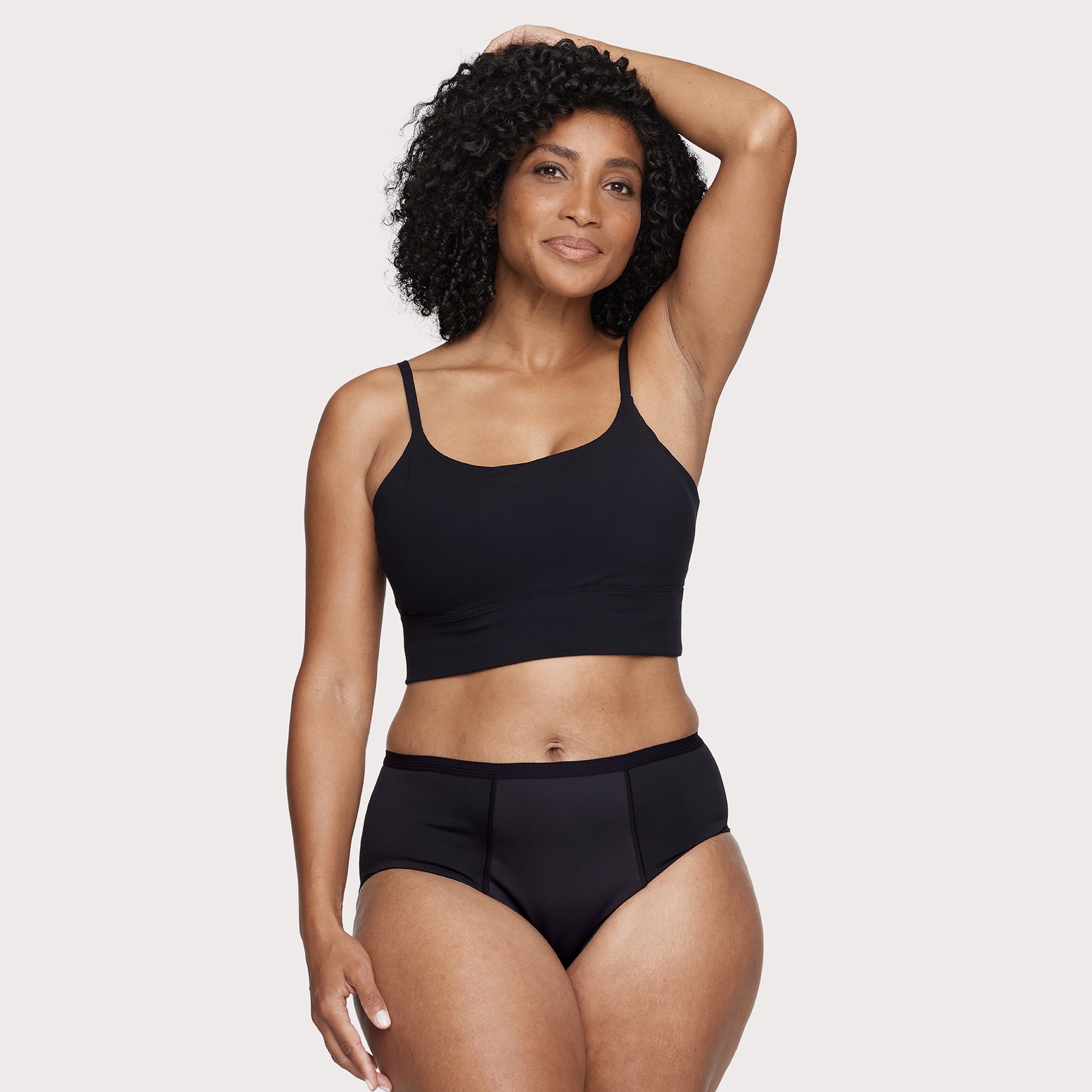 Proof Women's Overnight Absorbency, High Rise Period Underwear, Black, Choose Your Size