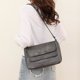 thumbnail image 5 of Bolso bandolera de cuero para mujer, bolso cruzado informal, bolso de viaje de trabajo (gris), 5 of 5