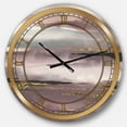 thumbnail image 1 of DesignArt Purple Glam Storm IV Large Wall Clock, 1 of 2