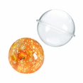 thumbnail image 2 of Squishy Stress Toy with Glitter and Tangerine Design, 1-Pack, Orange, for Relaxation, Sensory Squeeze Ball, 2 of 3
