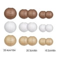 thumbnail image 3 of 15 Multicolor Paper Lanterns Set for Home Decoration, Weddings, and Parties, 10in 8in 6in Sizes, Sturdy and Reusable, Perfect for Birthdays, Christmas, and Celebrations, 3 of 6