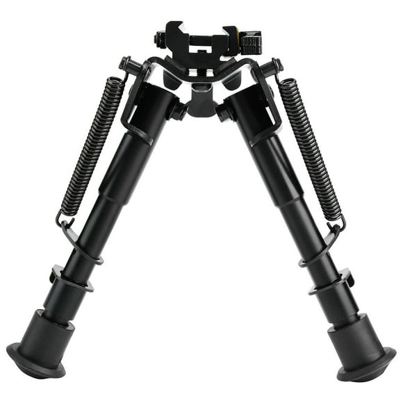 6-9 Inches Adjustable Rifle Bipod Spring Return with Adapter for Hunting Shooting