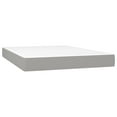 thumbnail image 3 of vidaXL Box Spring Bed with Mattress Light Grey 152x203 cm Queen Fabric, 3 of 5