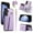 Purple, variant on Allytechgroup Wallet Phone Case for Samsung Galaxy S24 FE, Built-in Shoulder Strap Lanyard Stand RFID Blocking Shockproof Protective Back Cover for Samsung Galaxy S24 FE, Black