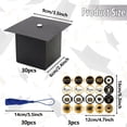 thumbnail image 2 of Alaiyaky 30 Pieces Graduation Candy Boxes Graduation Party Favors Doctoral Cap Shaped Gift Box Graduate Centerpieces with Tassel Sticker for Grad Ceremony Party, 2 of 7