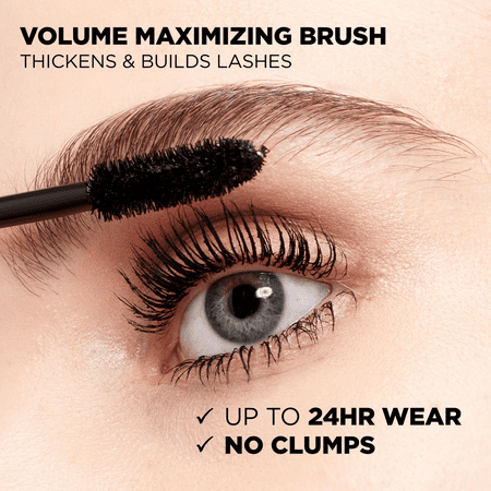 L'Oreal Paris Voluminous Original Washable Bold Eye Mascara, Black Brown, 0.28 fl oz