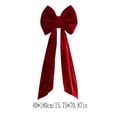 thumbnail image 3 of Sahpxhe Thick Velvet Large Christmas Bow Decorations with 180cm Streamers for Xmas Tree Doorway Fireplace Holiday Decor, 3 of 6