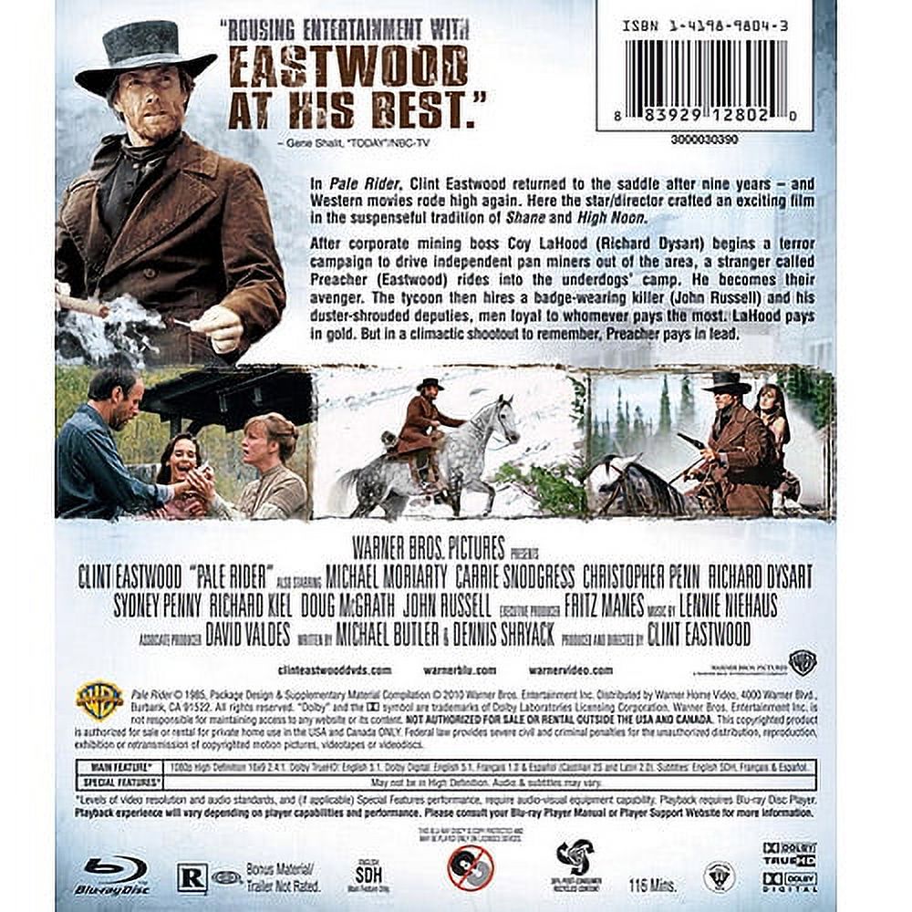 Pale Rider (Blu-ray), Warner Home Video, Western - image 2 of 2