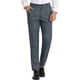 thumbnail image 1 of Pantalones de negocios de cuadros ligeros para hombres Inspire Chic, corte regular, frente plano, talla 30, gris oscuro, 1 of 7